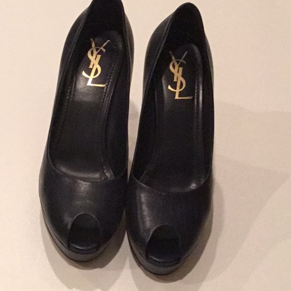 YSL NAVY Platform Size 38 Price Firm